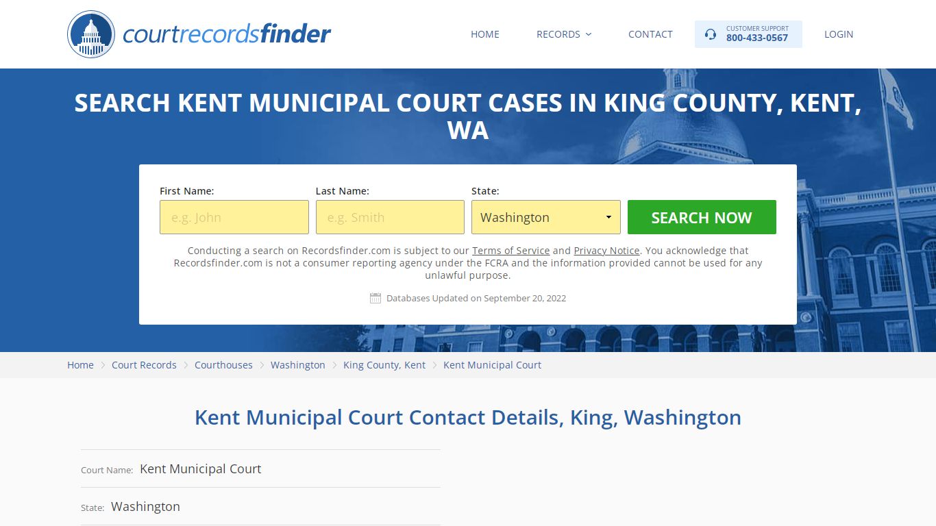 Kent Municipal Court Case Search - King County, WA - RecordsFinder